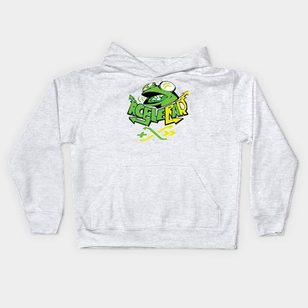 Overwatch Lucio spray Kids Hoodie by kaizokuGhost